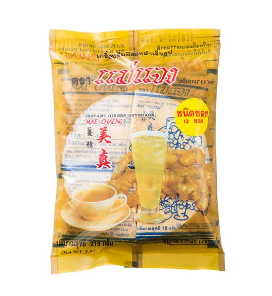 Mae Chaeng Ginger Instant Herb Beverage (18g.x12/Pack) Оригинал