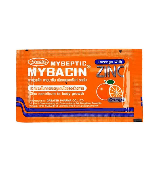 Myseptic Mybacin Zinc Orange (10/Sachet) Оригинал