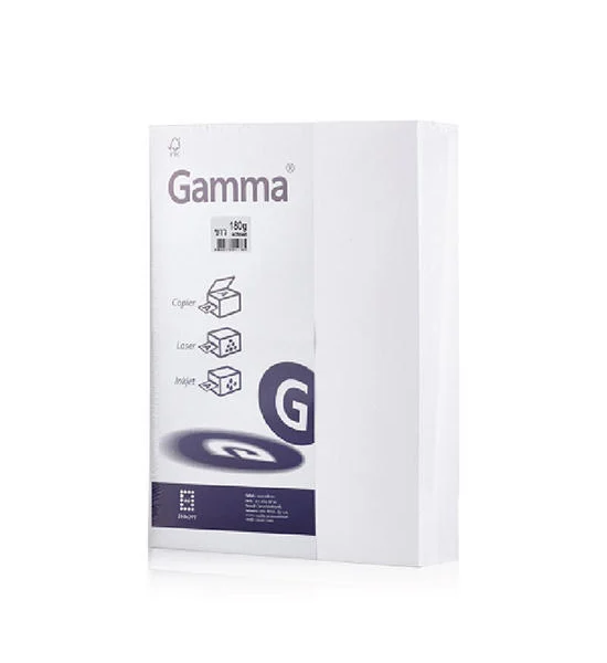 GAMMA GAMMA กระดาษการ์ด A4 180 แกรม สีขาว แพ็ค 100 แผ่น Оригинал