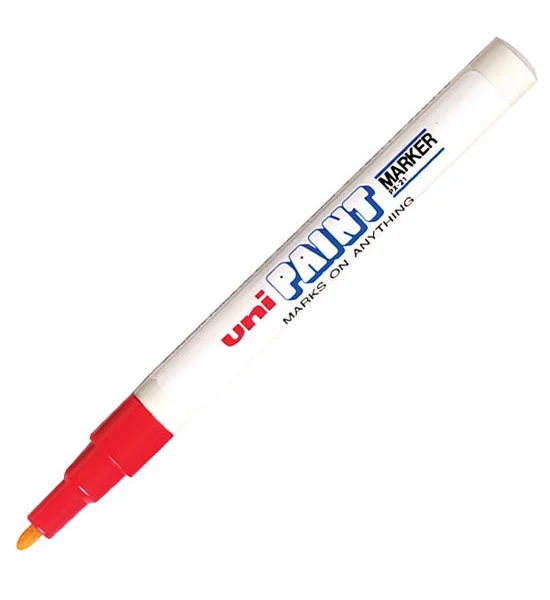 UNI UNI ปากกาเพ้นท์ (Paint Marker) 0.8-1.2 มม. ยูนิ PX-21 หมึกสีแดง Оригинал