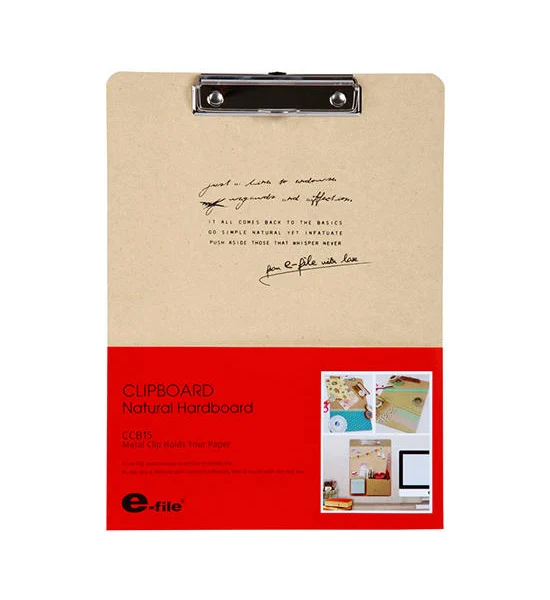 E-FILE Clipboard MDF A5 Brown Оригинал