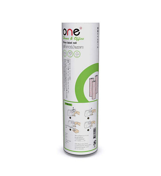 @ONE ONE Label Roll 750 labels M08750 White-Red (10 Pcs./Pack) Оригинал