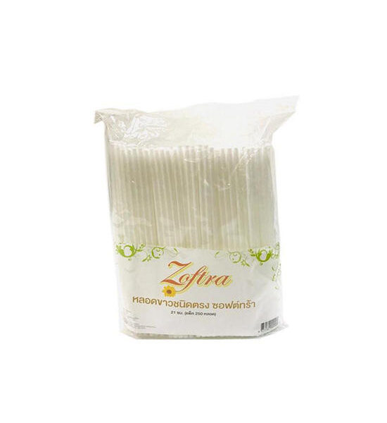 Zoftra White Straight Straws 21 cm. Оригинал