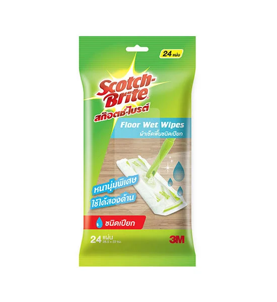 SCOTCH-BRITE Scotch-Brite Floor Wet Wipes (24 sheets) Оригинал