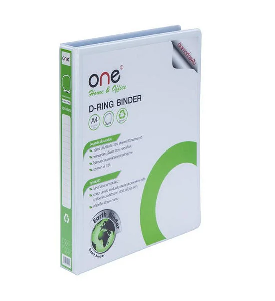 @ONE ONE แฟ้ม 2 ห่วง สีขาว ขนาด A4 สัน 1 นิ้ว Оригинал