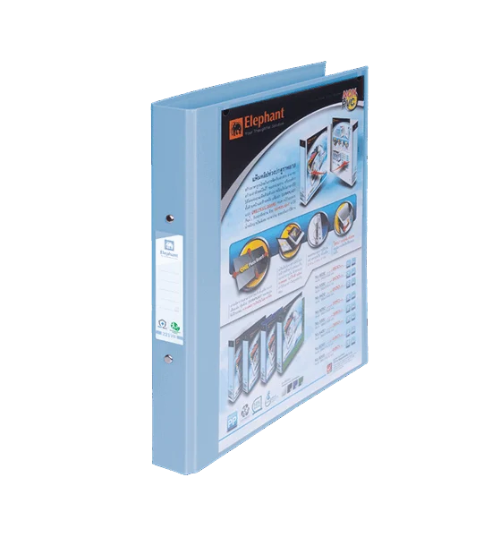 ELEPHANT ตราช้างแฟ้ม 2 ห่วง รุ่น 221V สี เบบี้บลู ฟ้าพาสเทล ขนาด สัน 3.5 ซม. Оригинал