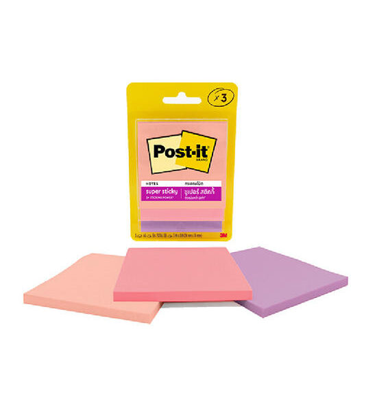 POST-IT Post-it Super Sticky Note Multi 3321-3SSJP 3x3 inch Pack 3 inch Оригинал
