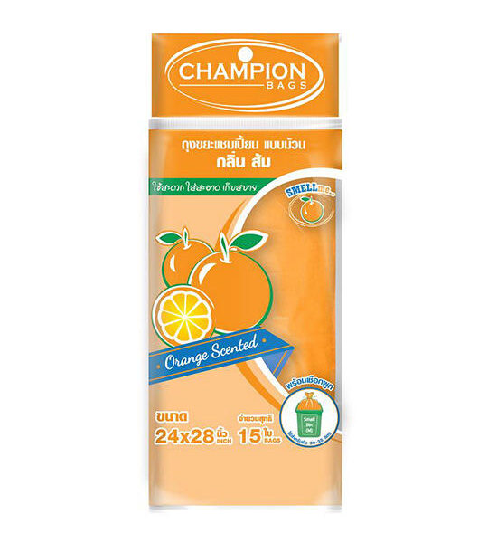 CHAMPION Orange Scented Garbage Bag 24"X28" (15/pack) Оригинал