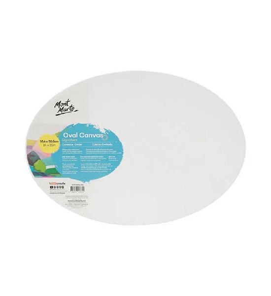 Mont Marte MONT MARTE เฟรมผ้าใบวงรี รุ่น Double Thick (D.T.) สีขาว ขนาด 35.6x50.8 ซม. Оригинал