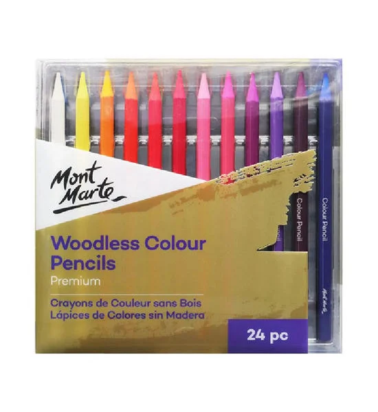 Mont Marte MONT MARTE Woodless Colour Pencils 24 pieces Оригинал