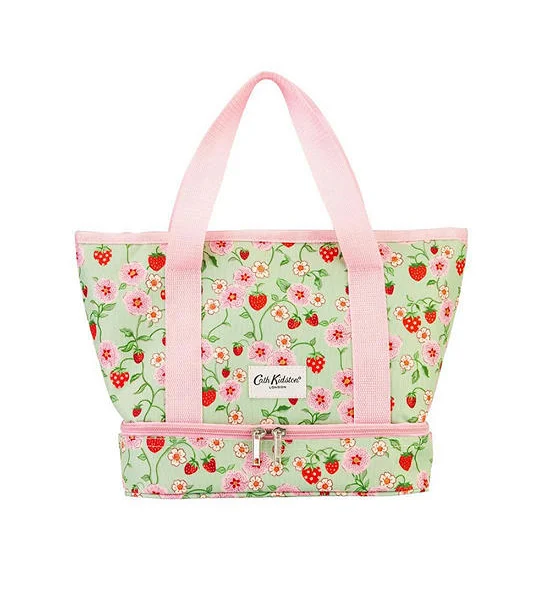Cath Kidston GREEN FEMALE SMALL TOTE LUNCH BAG STRAWBERRY Оригинал
