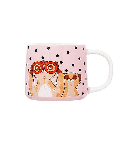 Cath Kidston PINK BILLIE MUG MEERKATS Оригинал