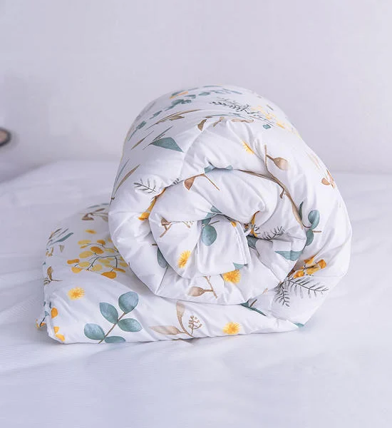 LUCKY MATTRESS Duvet Micro Touch Flower Style 5 Ft. 74 X 90 Inches (188X228 cm.) MD 028 Yellow Оригинал