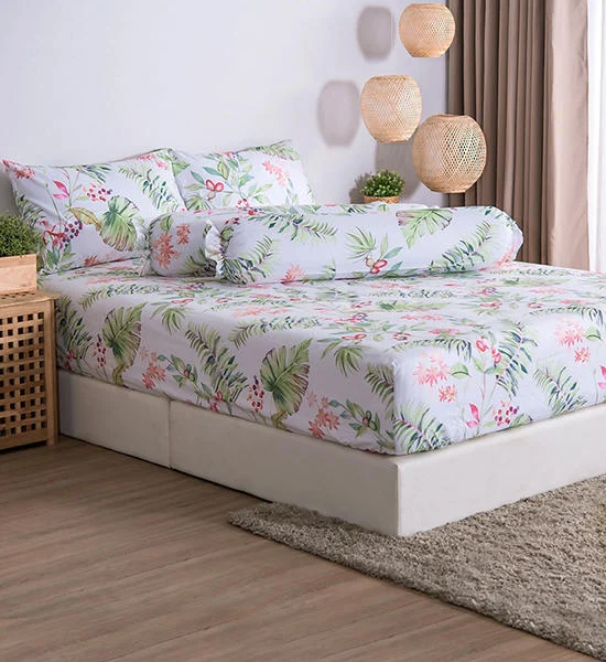 LUCKY MATTRESS 6 Ft. 12 Inches Md 030 Bed Sheet Micro Touch Flower Stlye Red Оригинал