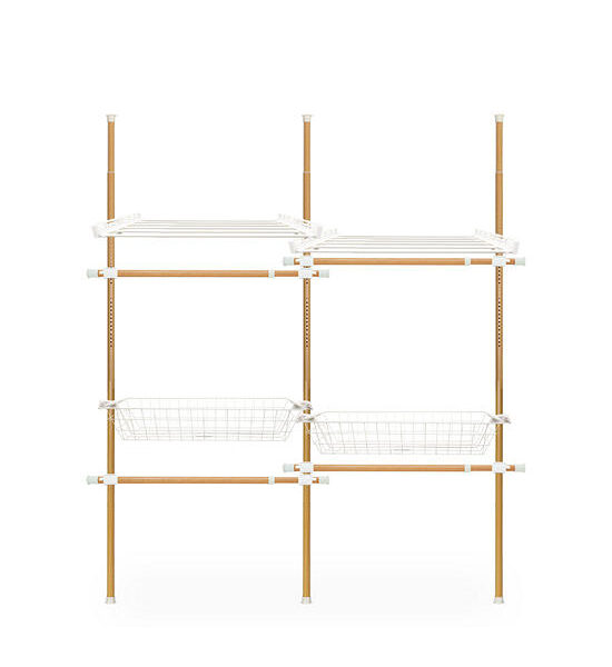 gadeaux kids Set of 3 poles, 4 hanging rails, 2 baskets, 2 shelves, Maple (R73M) Оригинал