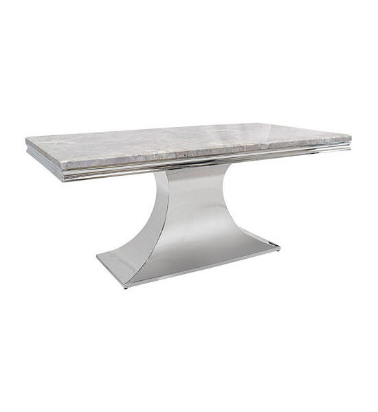CHIC REPUBLIC Light Grey Dining Table HERNANDEZ-CH/180 MARBLE Оригинал