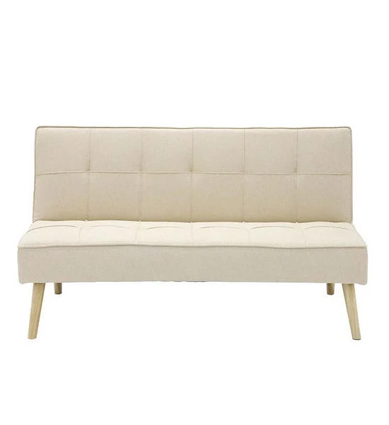 LIVING SOLUTIONS BY SB LOPEZ sofa bed natural rubber wood cream fabric Оригинал