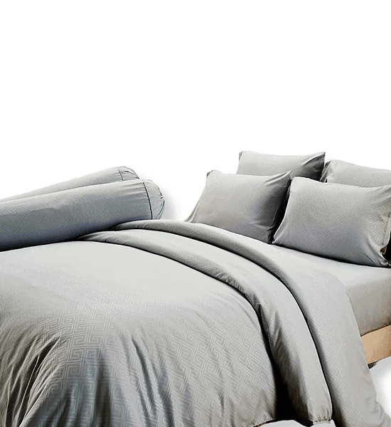 TULIP TULIP DELIGHT Embossed Pattern Fitted Sheet Set With Comforter 6 ft 6 pcs (King Size) DL552 Оригинал