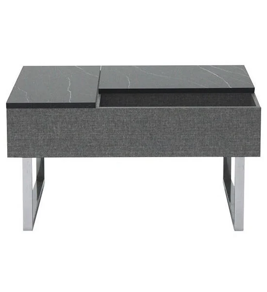 LIVING SOLUTIONS BY SB Arcada black steel table with wood top Оригинал
