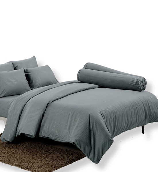 TULIP TULIP DELIGHT Embossed Pattern Fitted Sheet Set With Comforter 6 ft 6 pcs (King Size) DL566 Оригинал