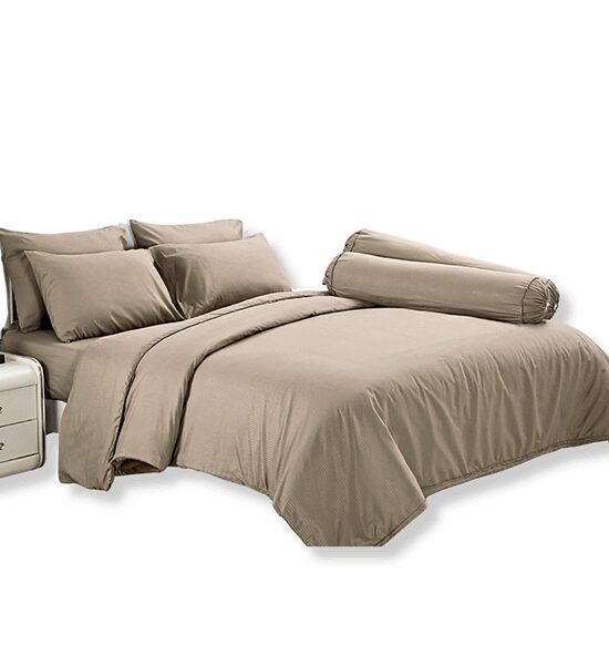 TULIP TULIP DELIGHT Embossed Pattern Fitted Sheet Set With Comforter 6 ft 6 pcs (King Size) DL584 Оригинал