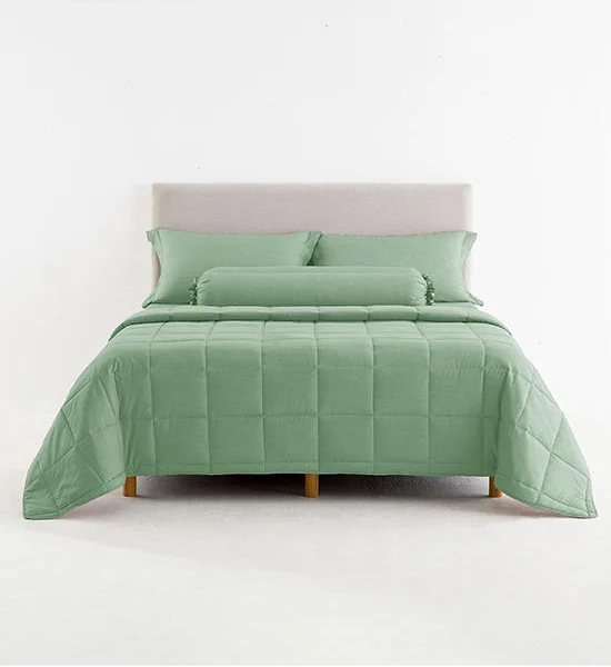 LOTUS Bedding Set & Comforter 6ft.(6pcs.) NORDEN ELEMENTS : JADE Оригинал