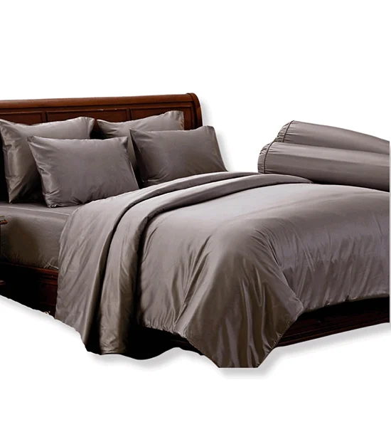 JESSICA BEDDING COMFORTER (King Size) JACQUARD SILKSHINE 500 THREAD COUNTS QP012 Grey Оригинал