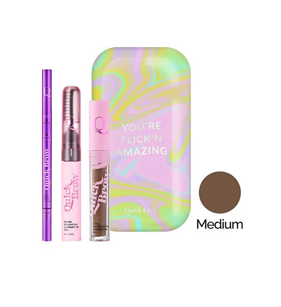 The Quick Flick Eyebrow decoration set Medium Colour Оригинал