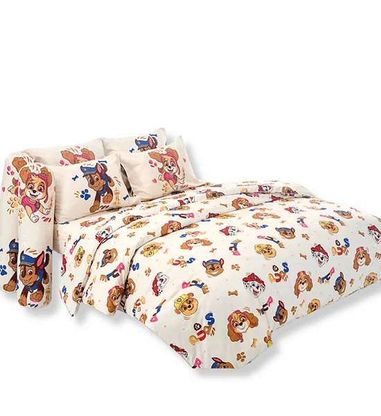FOUNTAIN FITTED SHEET SET WITH COMFORTER 6 FT 6 PCS (KING SIZE) FOUNTAIN PAW Patrol FTC147 Multicolor Оригинал