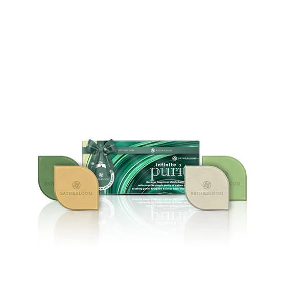 BATH&BLOOM INFINITE PURITY GIFT SET – NATURAL HANDMADE SOAP SET (4 pcs. in the set) Оригинал