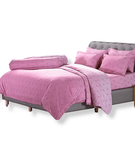 JESSICA BEDDING FITTED SHEET SET WITH COMFORTER 6 FT 6 PCS (King Size) TENCEL 500 THREAD COUNTS T861 Оригинал