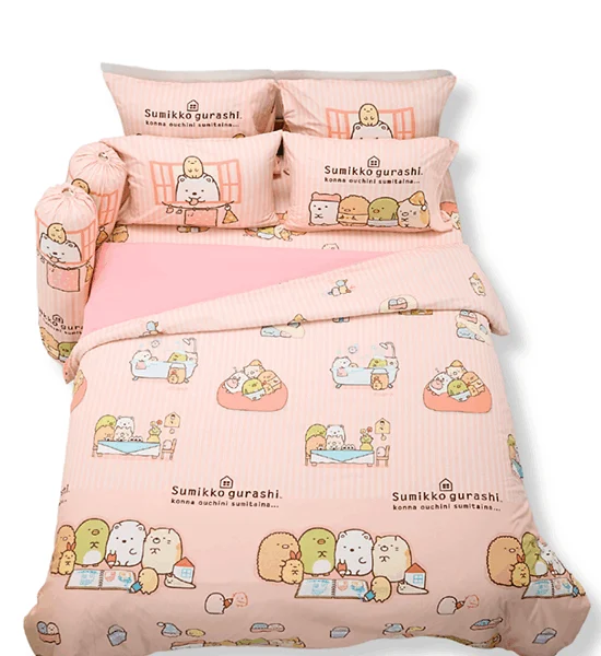 TULIP TULIP DELIGHT digital print Fitted Sheet Set With Comforter 6 ft 6 pcs (King Size) DLD031 Оригинал