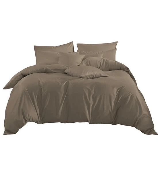 AI By AKEMI Queen Comforter Set ColourShine Solid Color Woods Brown Оригинал