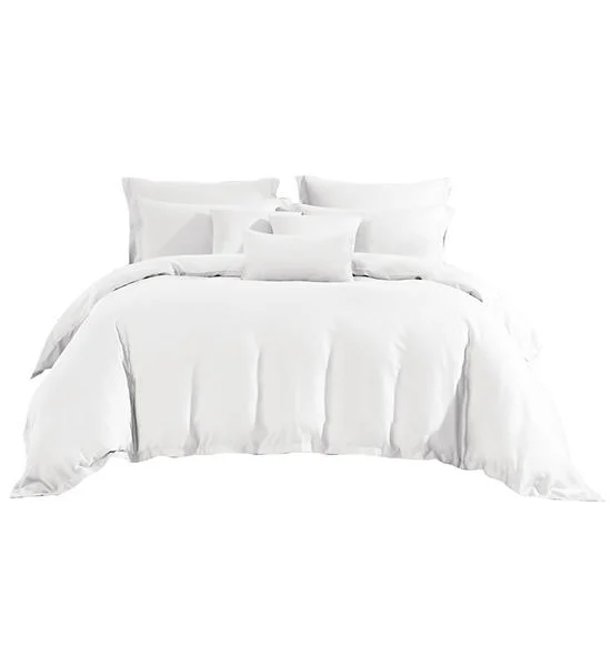 AKEMI King Fitted Sheet Set TENCEL™ Lyocell Gladice Solid Collection | 1300 TC Color Faith Petal White Оригинал