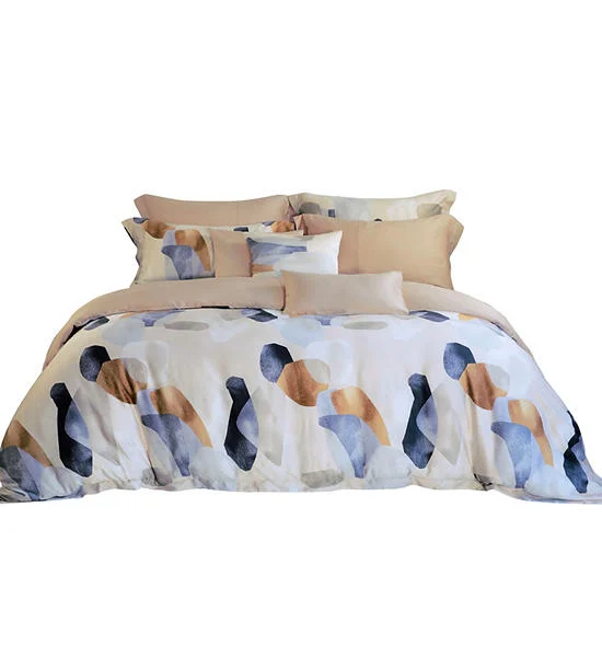 AKEMI Queen Fitted Sheet Set TENCEL™ Lyocell Ardent Prints | 900 TC Color Steine Оригинал