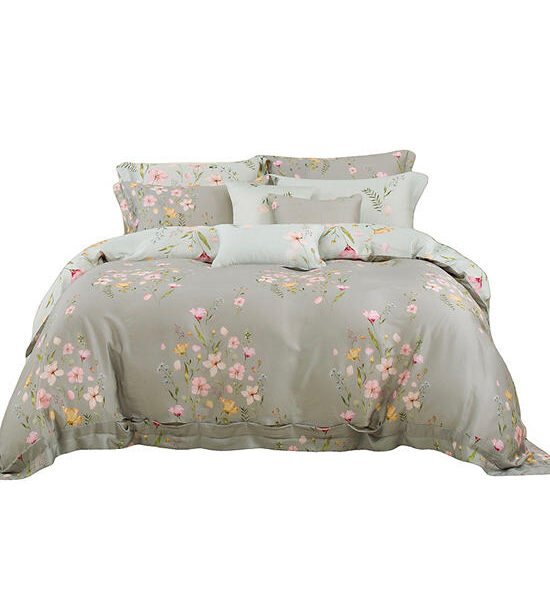 AKEMI King Quilt Cover TENCEL™ Lyocell Virtuous Prints | 1300 TC Color Vishneva Оригинал