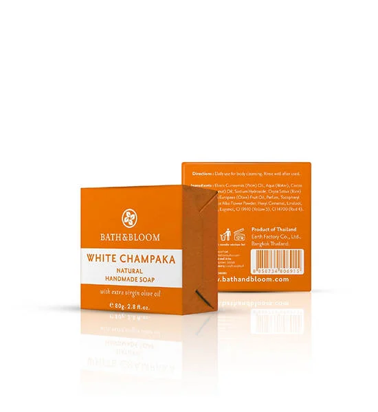 BATH&BLOOM Natural Handmade Soap White Champaka 80 g Оригинал