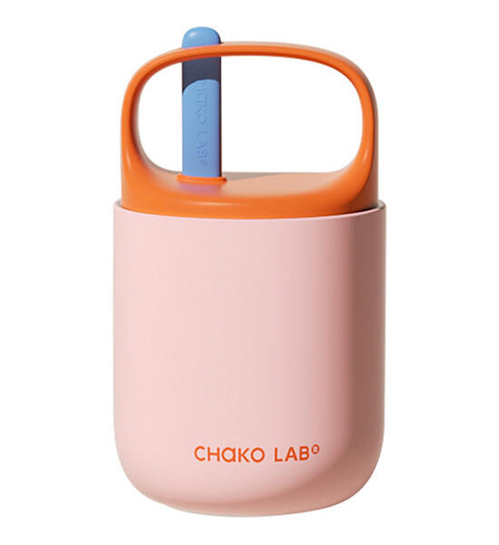 CHAKO LAB BAOBAO PINKORANGE 316 STAINLESS THERMOS CUP WITH SPOON Оригинал
