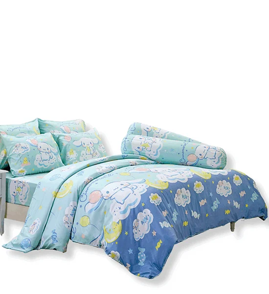 JESSICA BEDDING FITTED SHEET SET WITH COMFORTER 6 FT 6 PCS (King Size) TENCEL 500 THREAD COUNTS T002 Оригинал