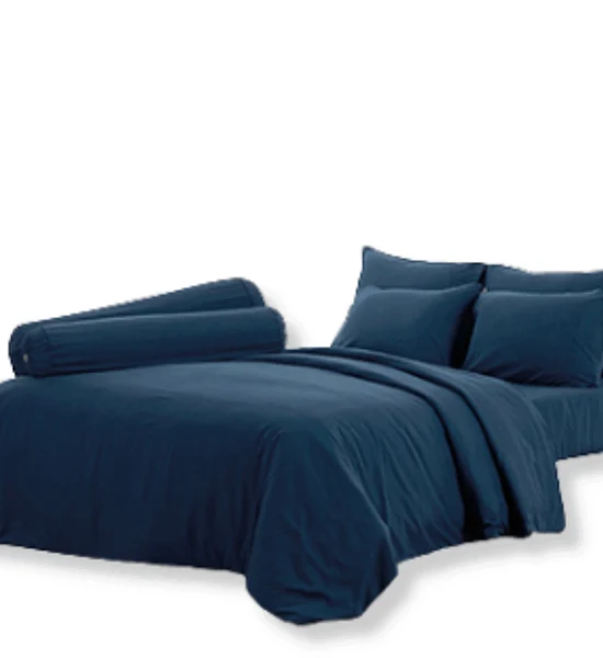 FOUNTAIN FITTED SHEET SET WITH COMFORTER 6 FT 6 PCS (King Size) FT BLUE02 Оригинал