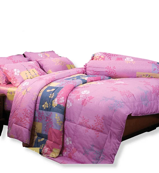 JESSICA BEDDING FITTED SHEET SET 5 FT 5 PCS (Queen Size) 100% Cotton Silk Shine C991 Оригинал