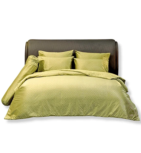 JESSICA BEDDING FITTED SHEET SET 5 FT 5 PCS (Queen Size) PLATINUM JACQUARD SILKSHINE 800 THREAD COUNTS QZ004 Оригинал