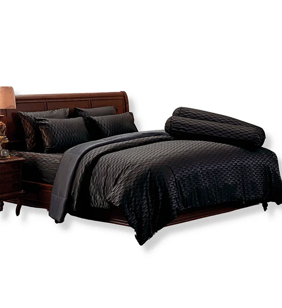 JESSICA BEDDING FITTED SHEET SET 6 FT 5 PCS (King Size) JACQUARD SILKSHINE 500 THREAD COUNTS QS750 Оригинал