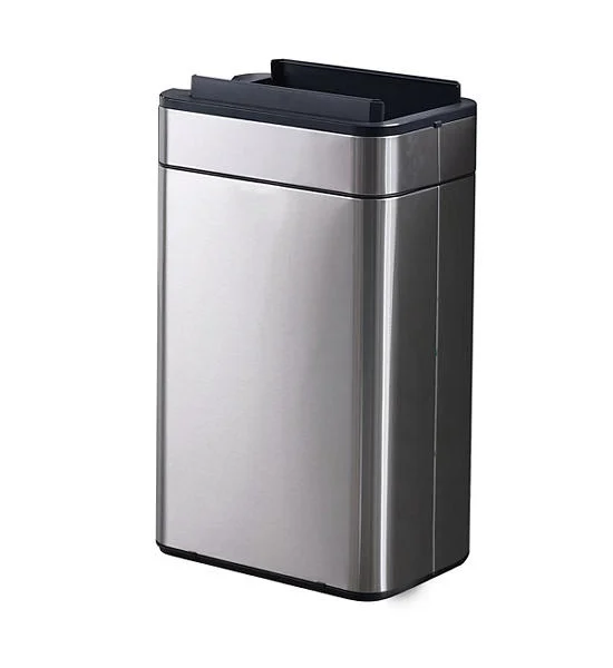SUPER LOCK Super Lock Sensor Trash Can 50L Stainless Steel 430 Intelligent Automatically Opens and Closes Holds odors well. Model 9607, gray color, used in the kitchen, office. Оригинал