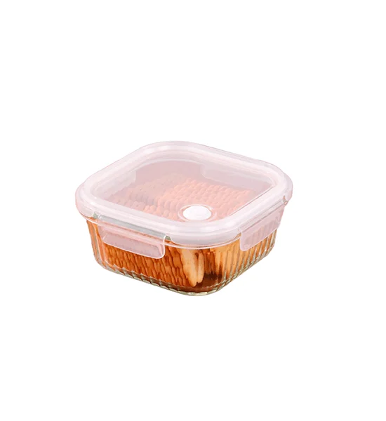 SUPER LOCK Super Lock glass food preservation box, model WAVELOCK 6326, size 700 ml., heat resistant, can be used in microwaves, lid locks tightly, prevents spills, has ventilation holes, BPA Free. Оригинал