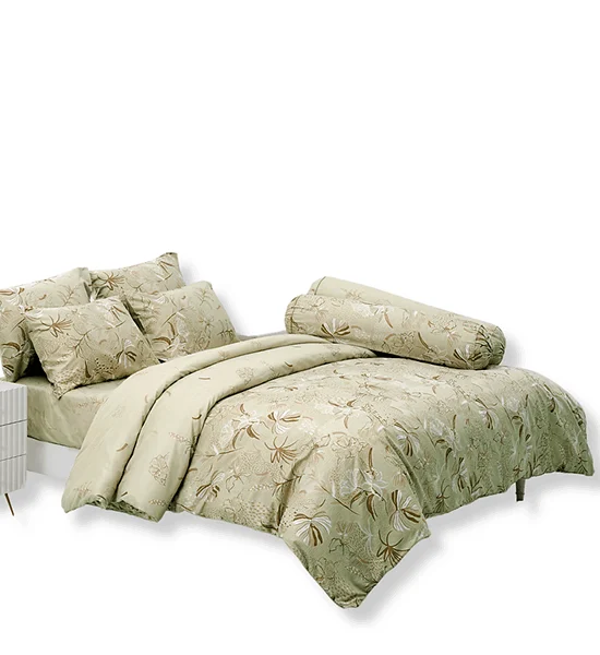 TULIP TULIP DELIGHT Fitted Sheet Set With Comforter 5 ft 6 pcs (Queen Size) DL105 Оригинал