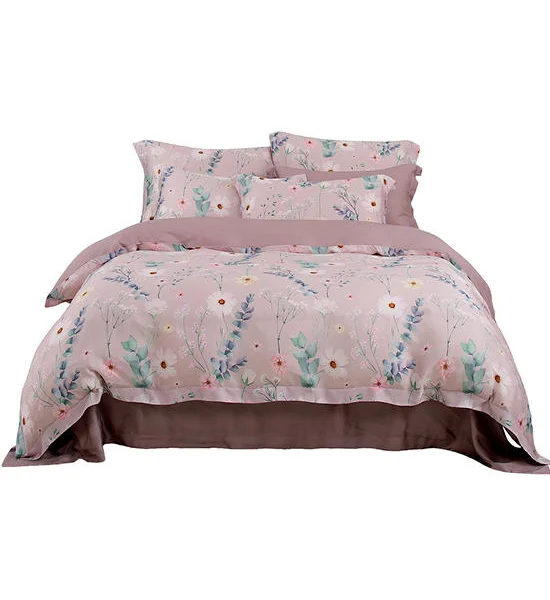 CANNON King Fitted Sheet Set Pristine Ashton Prints Collection Cranesbill Color Оригинал