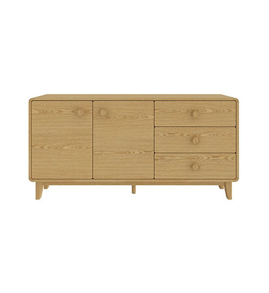 LIVING SOLUTIONS BY SB HAGI sideboard TV150-30-80 light wood color (Depth 35 cm.) Оригинал