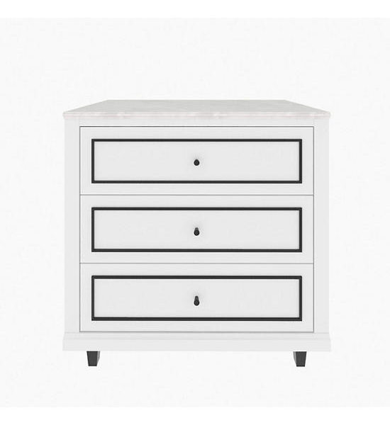 LIVING SOLUTIONS BY SB ETERNO Low cabinet with drawers, size 90 cm, white Оригинал