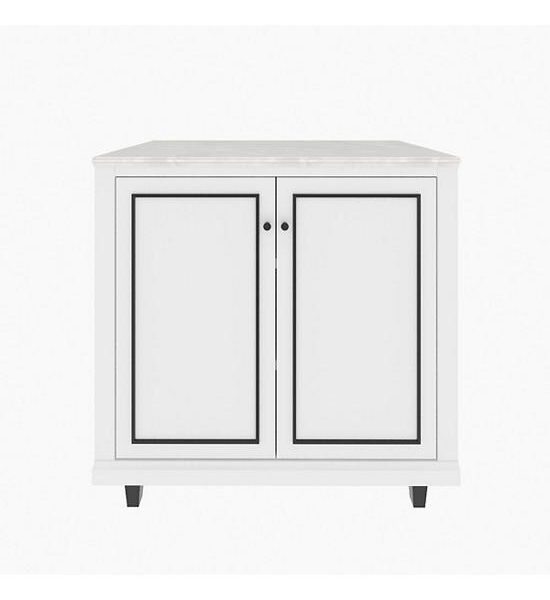 LIVING SOLUTIONS BY SB ETERNO Low cabinet with open front size 90 cm, white Оригинал